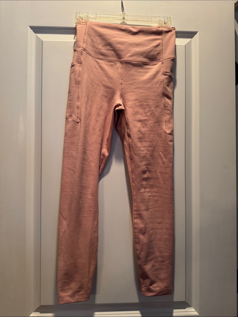 all in motion Dusty Pink High-Rise Leggings with Side Pockets 7/8